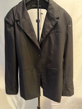 Lioness 222 Blazer Obsidian XXL NWT Open Back Cutout Black Jacket